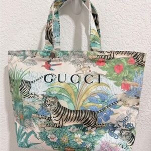Gucci Beauty Tiger Multicolor Tote Bag- New in Box